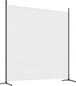 vidaXL vidaXL Parawan 2-panelowy, biały, 348x180 cm, tkanina 6