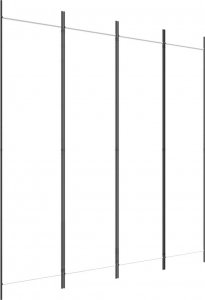 vidaXL vidaXL Parawan 4-panelowy, biały, 200x200 cm, tkanina 2