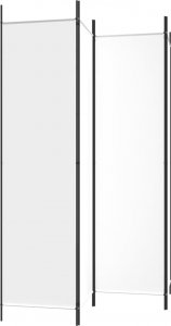 vidaXL vidaXL Parawan 4-panelowy, biały, 200x200 cm, tkanina 5