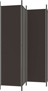 vidaXL vidaXL Parawan 4-panelowy, brązowy, 200x200 cm, tkanina 5