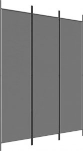 vidaXL vidaXL Parawan 3-panelowy, antracytowy, 150x200 cm, tkanina 2
