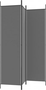 vidaXL vidaXL Parawan 3-panelowy, antracytowy, 150x200 cm, tkanina 4