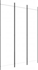 vidaXL vidaXL Parawan 3-panelowy, biały,150x200 cm, tkanina 2