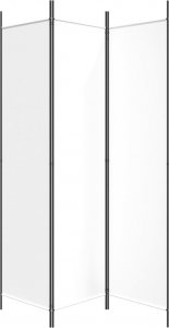 vidaXL vidaXL Parawan 3-panelowy, biały,150x200 cm, tkanina 4