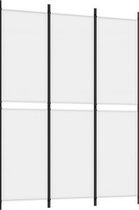 vidaXL vidaXL Parawan 3-panelowy, biały,150x200 cm, tkanina 2