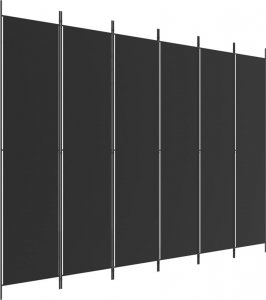 vidaXL vidaXL Parawan 6-panelowy, czarny, 300x220 cm, tkanina 2