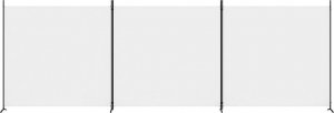 vidaXL vidaXL Parawan 3-panelowy, biały, 525x180 cm, tkanina 3