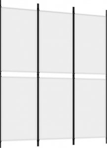 vidaXL vidaXL Parawan 3-panelowy, biały, 150 x 180 cm, tkanina 2
