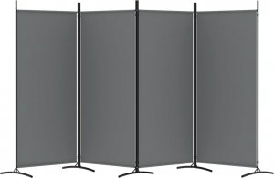 vidaXL vidaXL Parawan 4-panelowy, antracytowy, 346x180 cm, tkanina 4