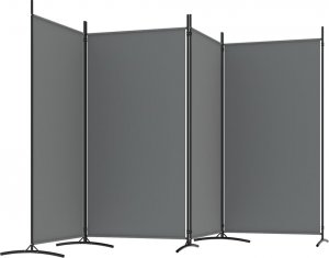 vidaXL vidaXL Parawan 4-panelowy, antracytowy, 346x180 cm, tkanina 5