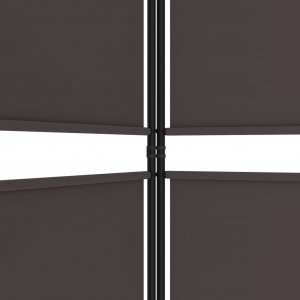 vidaXL vidaXL Parawan 5-panelowy, brązowy, 250x200 cm, tkanina 7