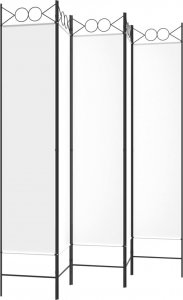vidaXL vidaXL Parawan 5-panelowy, biały, 200x200 cm, tkanina 5
