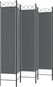 vidaXL vidaXL Parawan 6-panelowy, antracytowy, 240x200 cm, tkanina 5