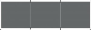 vidaXL vidaXL Parawan 3-panelowy, antracytowy, 525x180 cm, tkanina 3
