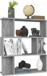 vidaXL Regał na książki/przegroda, szary dąb sonoma, 80x24x96 cm 7