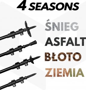 Beon Kije trekkingowe Pro Black 5