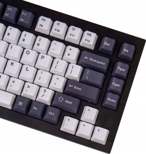 Keychron OEM Dye-Sub PBT Full Keycap Set - Bluish Black White, keycap (dark blue/white, 137 pieces, US layout (ANSI)) 4