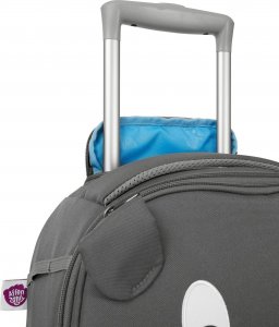 Affenzahn Affenzahn childrens suitcase Hugo dog, trolley (grey) 5