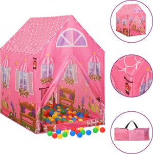 vidaXL vidaXL Namiot do zabawy dla dzieci, różowy, 69x94x104 cm 1