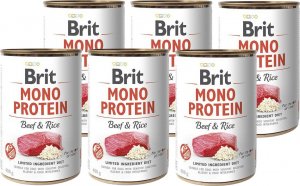 Brit BRIT MONO PROTEIN BEEF & BROWN RICE 6x400g 1