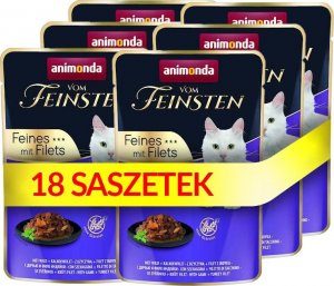 Animonda ANIMONDA Cat Vom Feinsten Adult Dziczyzna + filet z indyka saszetka 18x85g 1