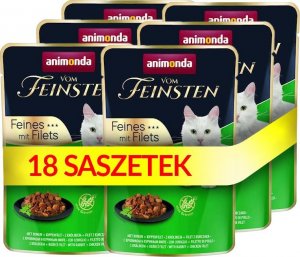 Animonda ANIMONDA Cat Vom Feinsten Adult Królik + filet z kurczaka saszetka 18x85g 1