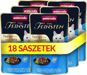 Animonda ANIMONDA Cat Vom Feinsten Adult Drób + filet z mintaja saszetka 18x85g 1