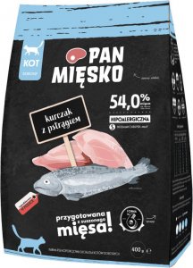 Pan Mięsko PAN MIĘSKO Kurczak z pstrągiem S 400g dla kota 1