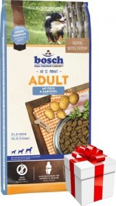 Bosch Bosch Adult Fish & Potato, ryba i ziemniak (nowa receptura) 15kg + Niespodzianka dla psa GRATIS 1