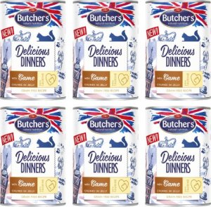 Butchers BUTCHER'S Delicious Dinners z dziczyzną kawałki w galaretce 24x400g (kot) 2