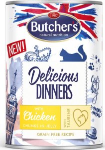 Butchers BUTCHER'S Delicious Dinners w galaretce 24x400g (kot) Mix smaków 2