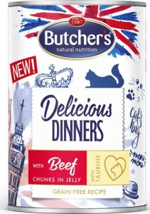 Butchers BUTCHER'S Delicious Dinners w galaretce 12x400g (kot) Mix smaków 3