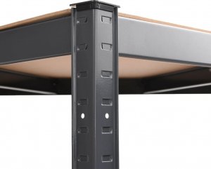 vidaXL vidaXL Regał narożny z 4 półkami, antracytowy 8