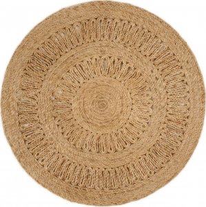vidaXL vidaXL Ręcznie pleciony dywan z juty, 90 cm, okrągły 1