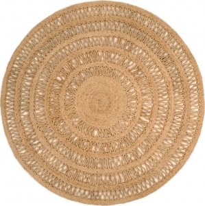 vidaXL vidaXL Ręcznie pleciony dywan z juty, 150 cm, okrągły 1