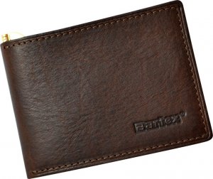 Bartex BARTEX 472-M skórzany portfel męski z klipem Slim * banknotówka 1