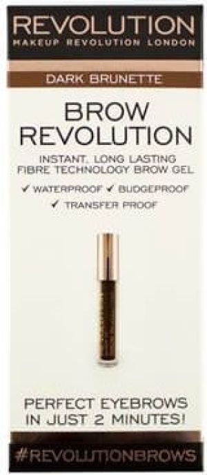 Makeup Revolution Brow Revolution Żel do brwi Dark Brunette 3.8g 1