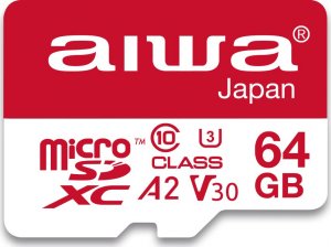 Karta Aiwa MicroSDXC 64 GB Class 10 UHS-I/U3 A2 V30 (MSDV30-64GB) 1