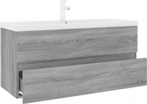 vidaXL vidaXL Szafka z umywalką, szary dąb sonoma, materiał drewnopochodny 3