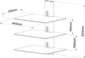 Art Półka ścienna potrójna (STO D-51N) 4