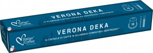 Caffe Italiano Verona Deka (kawa bezkofeinowa) kapsułki aluminiowe do Nespresso - 10 kapsułek 1