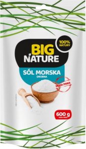 Big Nature Sól morska drobna 600g Duża Paka 1