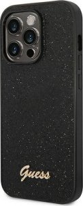 Guess Etui Guess GUHCP14LHGGSHK Apple iPhone 14 Pro czarny/black hard case Glitter Script 2