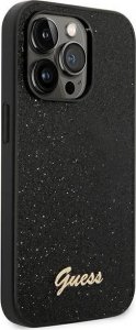 Guess Etui Guess GUHCP14LHGGSHK Apple iPhone 14 Pro czarny/black hard case Glitter Script 4