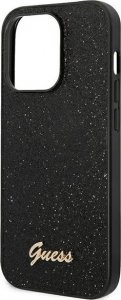 Guess Etui Guess GUHCP14LHGGSHK Apple iPhone 14 Pro czarny/black hard case Glitter Script 6