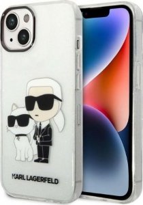 Karl Lagerfeld Etui Karl Lagerfeld KLHCP14MHNKCTGT Apple iPhone 14 Plus transparent hardcase IML GLIT NFT Karl&Choupette 1