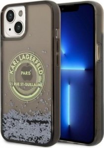 Karl Lagerfeld Etui Karl Lagerfeld KLHCP14MLCRSGRK Apple iPhone 14 Plus czarny/black hardcase Liquid Glitter RSG 1