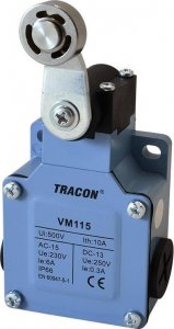 Tracon Electric Łącznik krańcowy z dźwignią regulowaną i rolką VM115 1