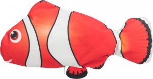 Trixie Zabawka Wriggle fish, zabawka, dla kota, biało/czerwono/czarna, 26 cm, z kocimiętką 1