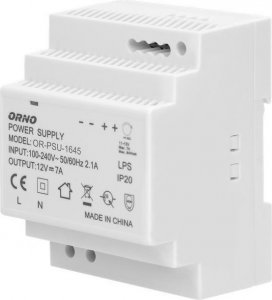 Orno Zasilacz na szynę DIN 12VDC 7A 84W OR-PSU-1645 1